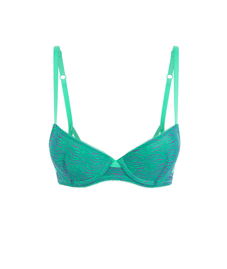 Soutien-gorge push-up tulle ritualiz turquoise.