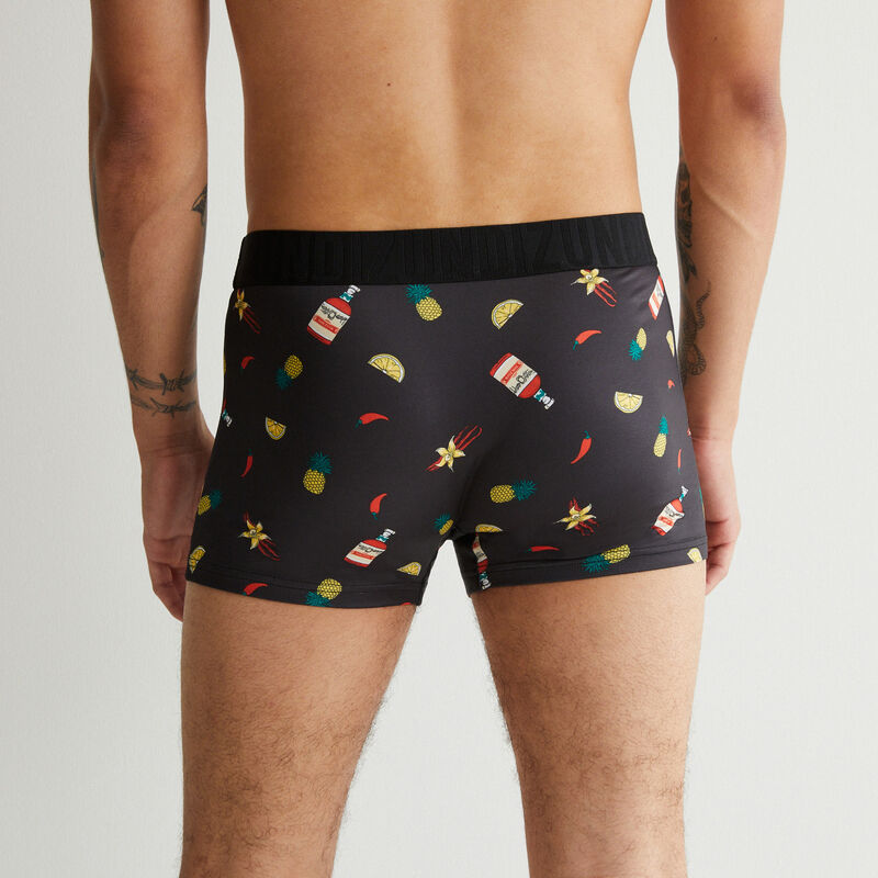boxer en coton à motifs summer - noir boxer en coton à motifs summer - noir;