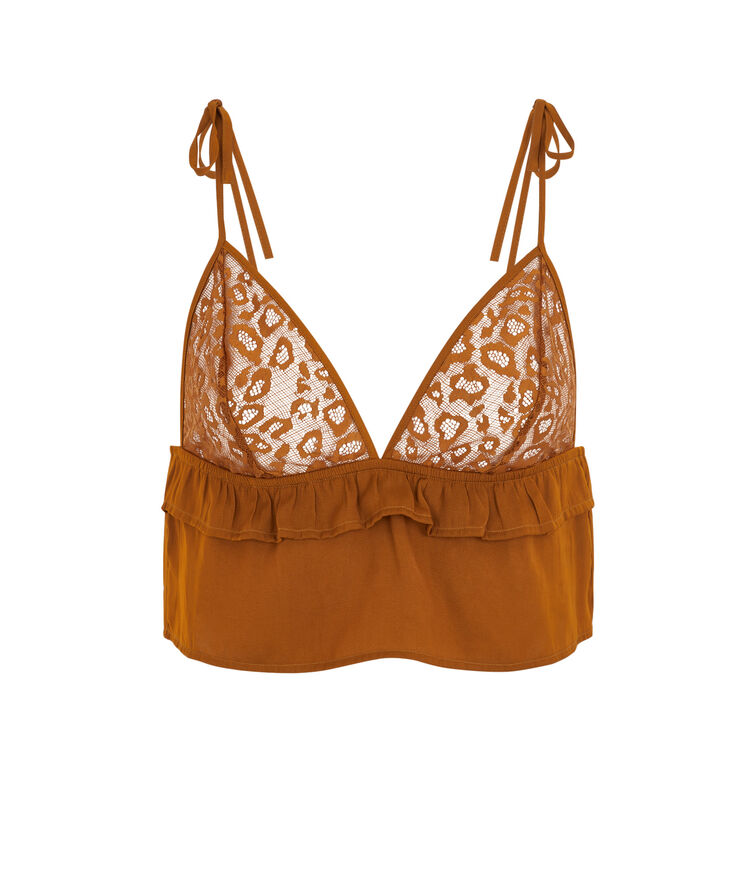Top satin a nouer newjimacquiz camel.