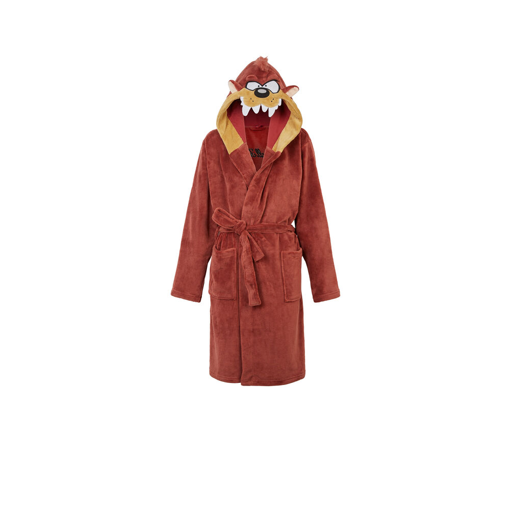 Peignoir looney toons taz - marron marron.