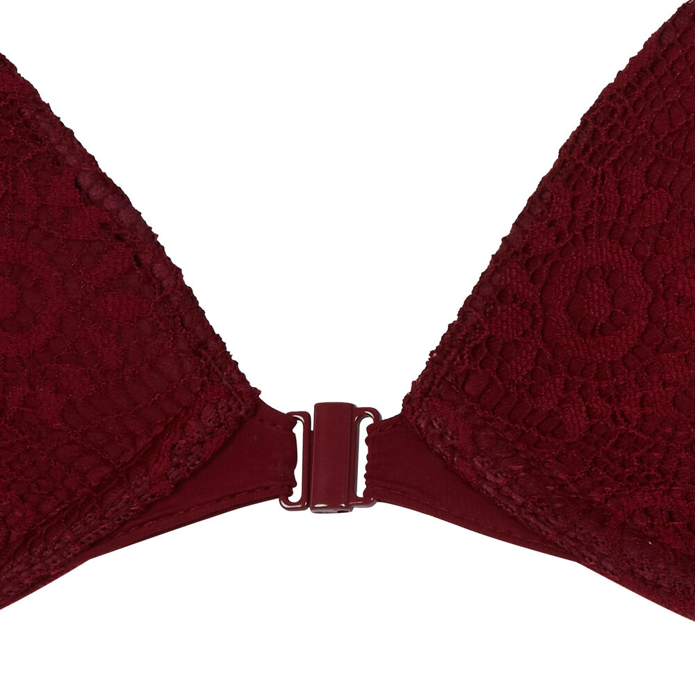 Soutien-gorge push-up détail dos - rouge rouge.