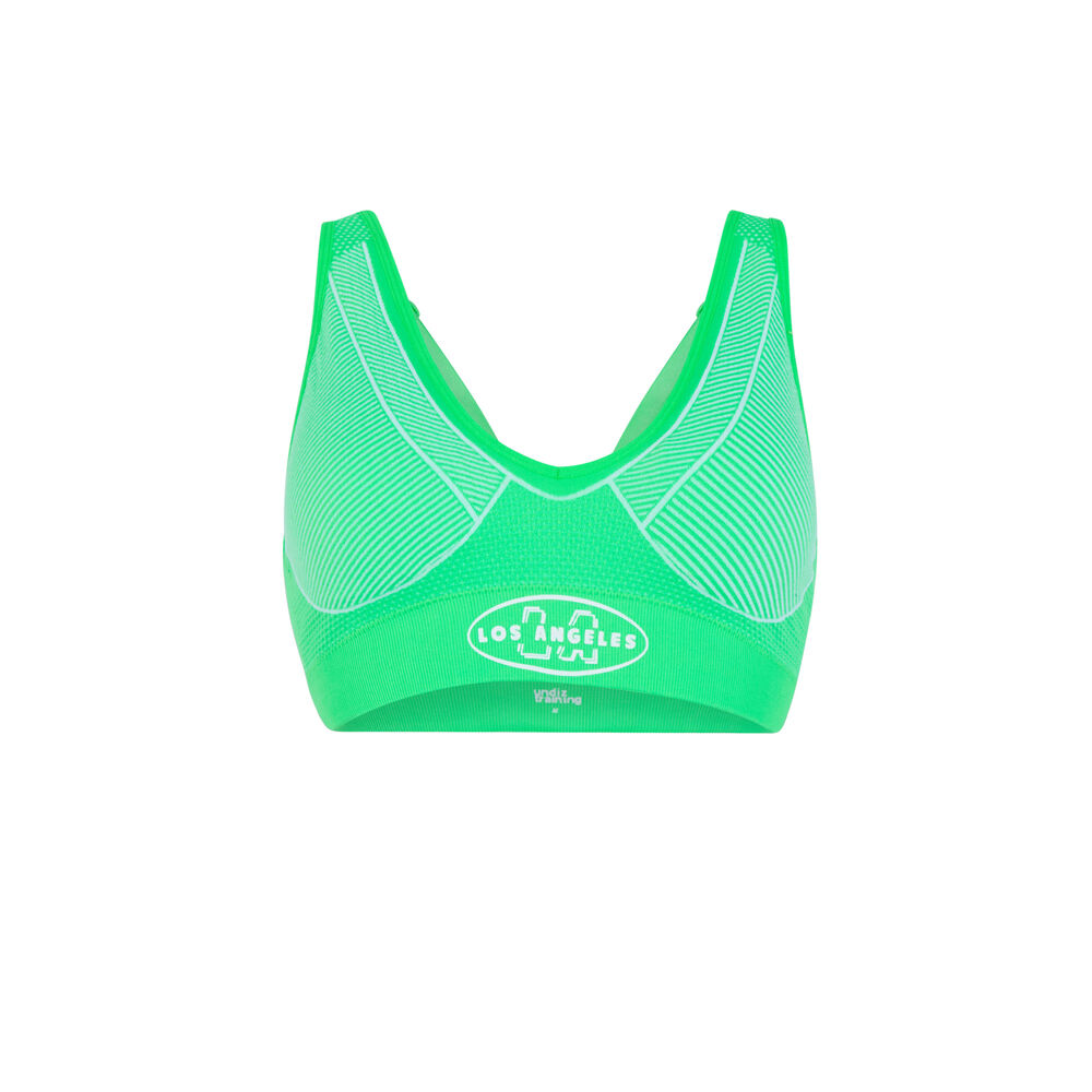 Brassière à message los angeles - vert vert.