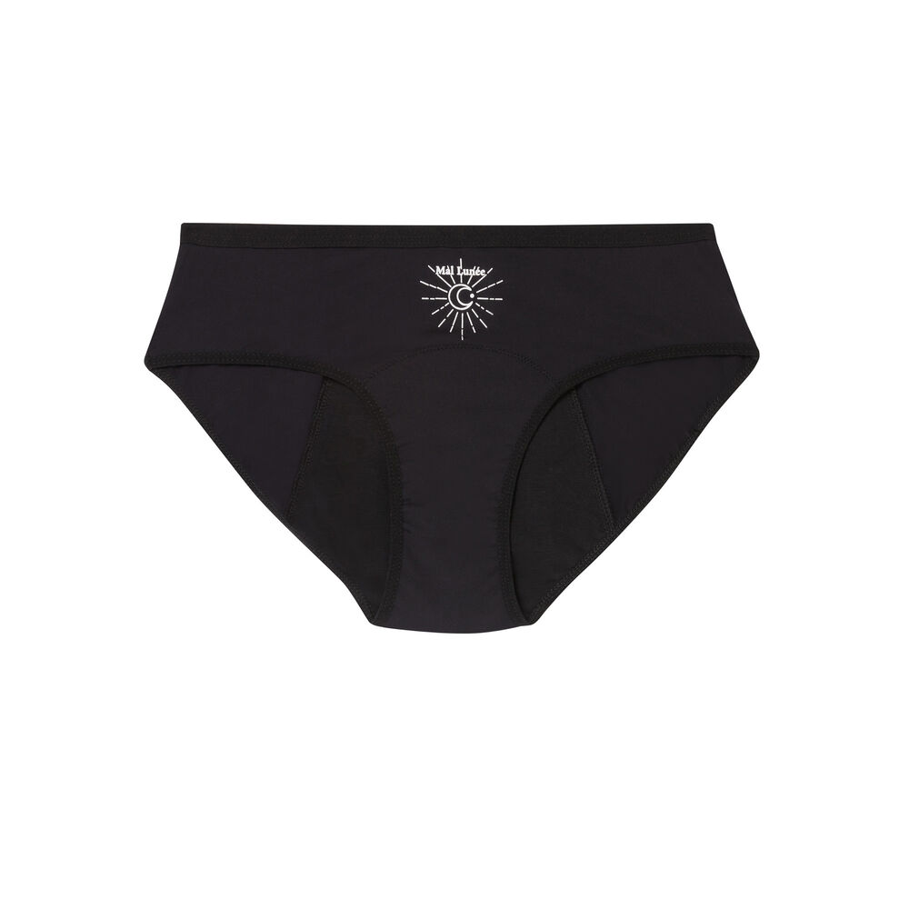 Sisters republic x undiz culotte de règles motif lune - noir noir.