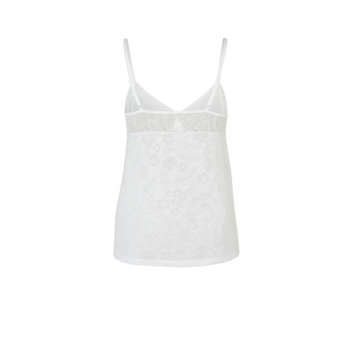 Top blanc tropaliz white.
