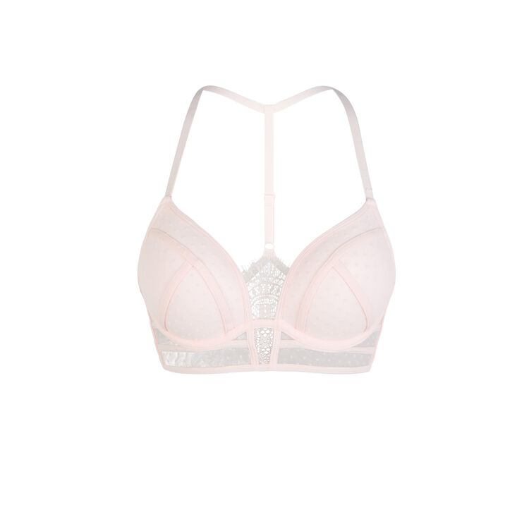 Soutien-gorge rose poudré bustier push flockiz Soutien-gorge rose poudré bustier push flockiz;