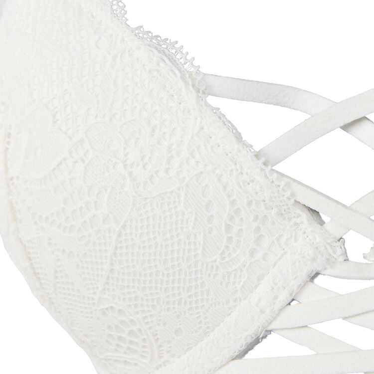 Soutien-gorge bustier push blanc flirtiz white.