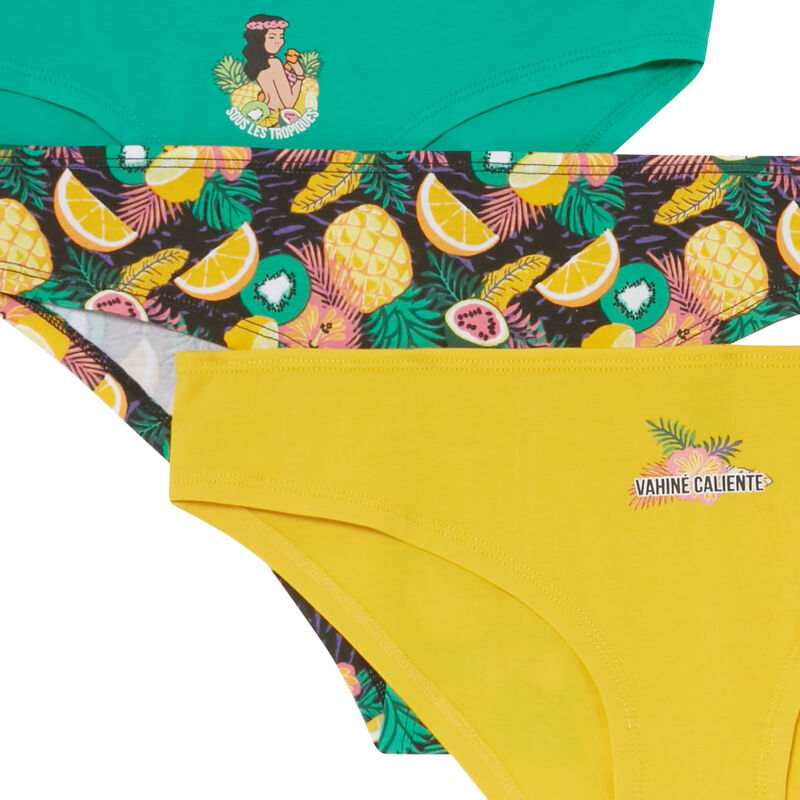 lot de 3 culotte hawaï - vert lot de 3 culotte hawaï - vert;