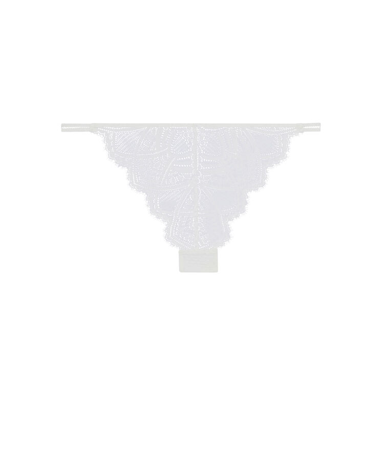 Tanga en tulle - blanc blanc.