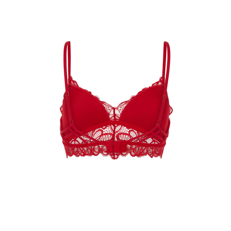 Soutien-gorge triangle sans armatures - rouge Soutien-gorge triangle sans armatures - rouge;