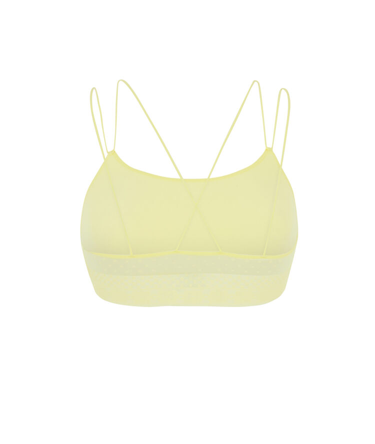 Soutien-gorge brassière sans armatures - jaune jaune.