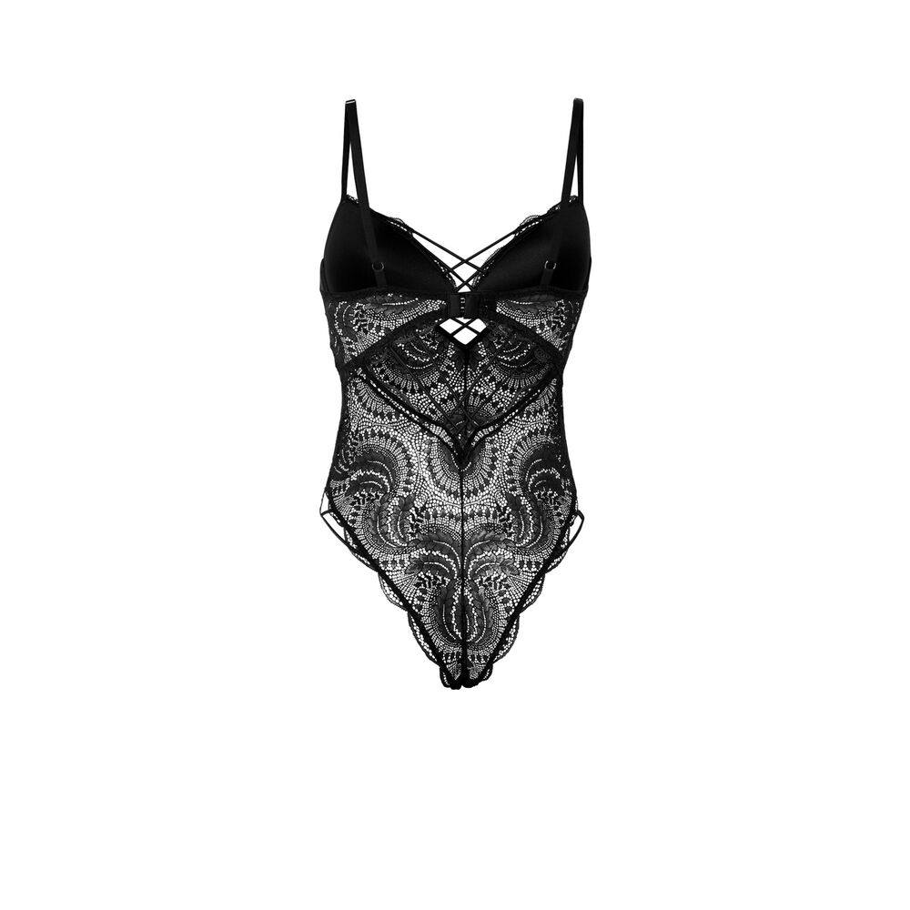 Body en dentelle - noir noir.
