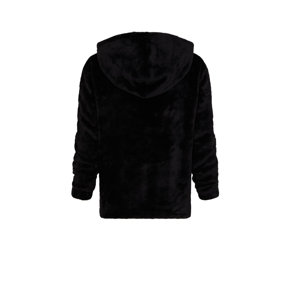 Sweat polaire zippé - noir noir.