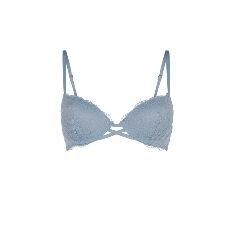 Soutien-gorge push bleu gris everydayiz bleu.