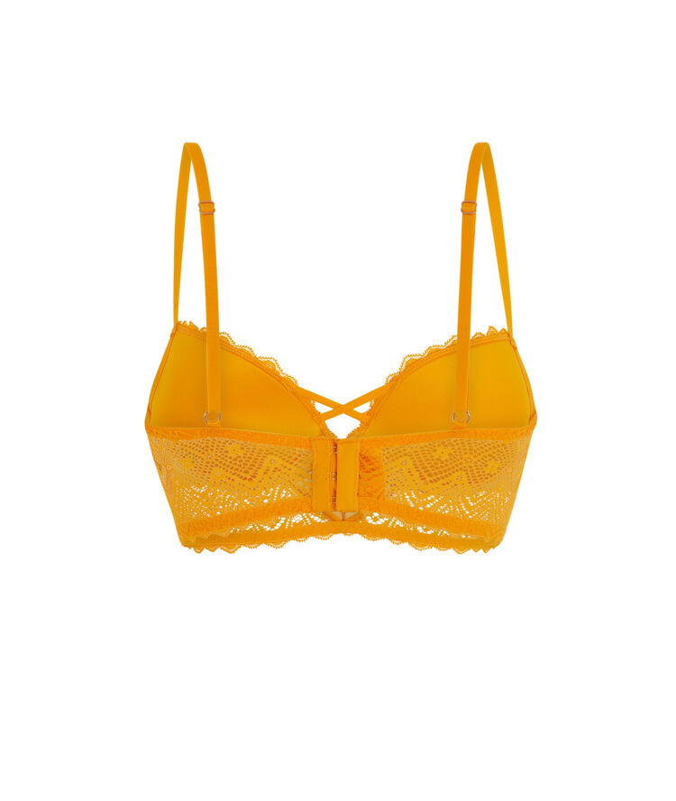 Soutien-gorge bustier push ocre horoscopiz ocre.