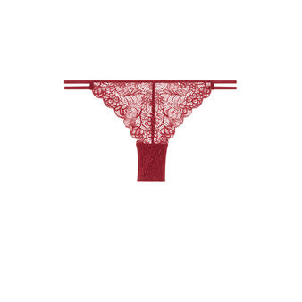 Tanga en dentelle amoriz bordeaux.