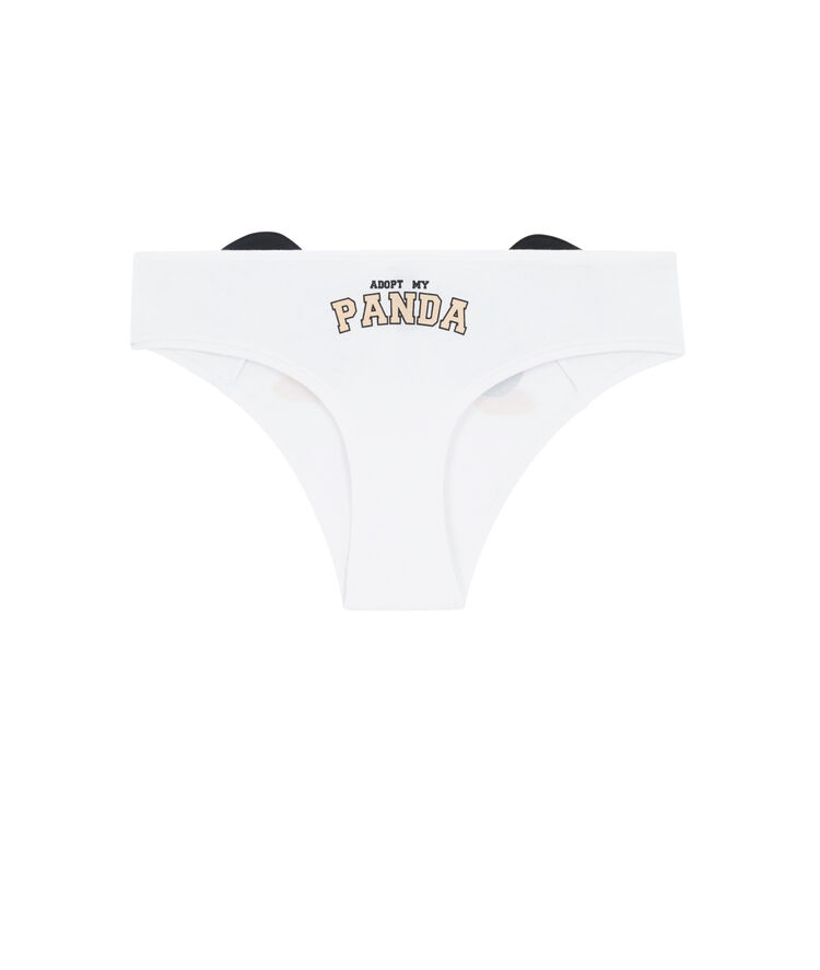 Shorty en coton print panda pandaiz blanc.