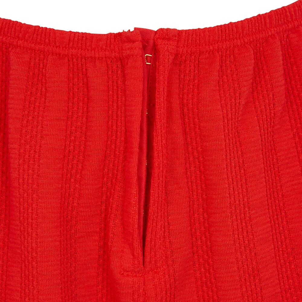 Short élastique à la taille - rouge rouge.