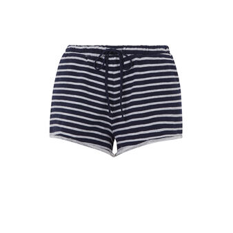 Short molletonne rayvetiz bleu marine.
