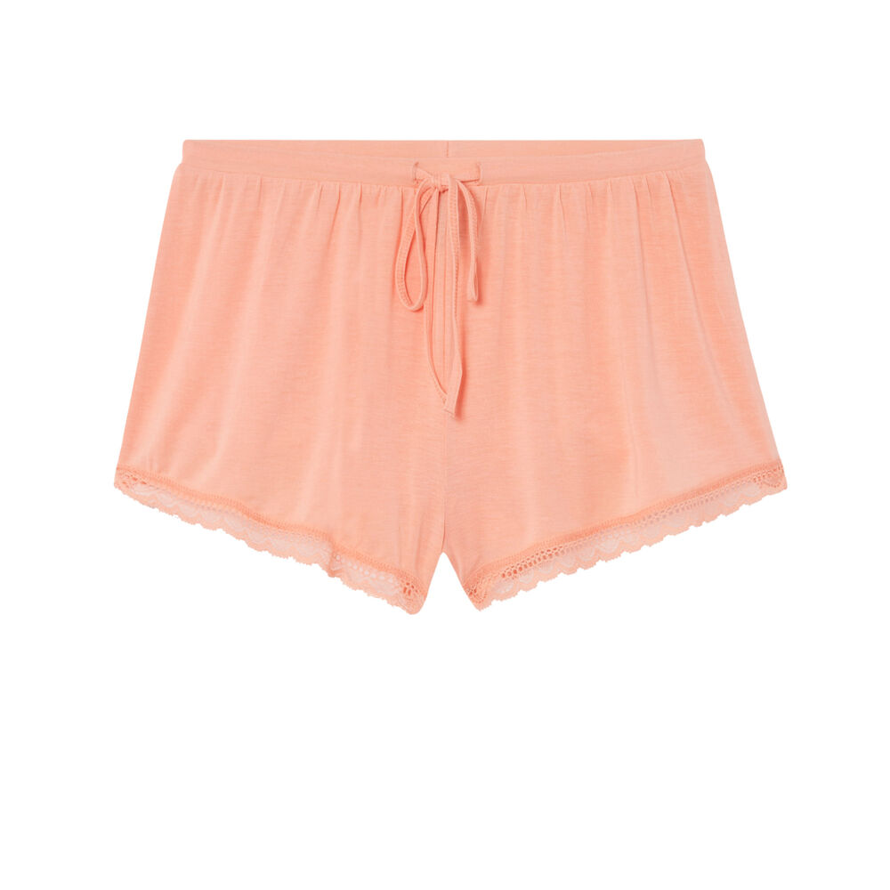 Short uni en jersey - rose rose.