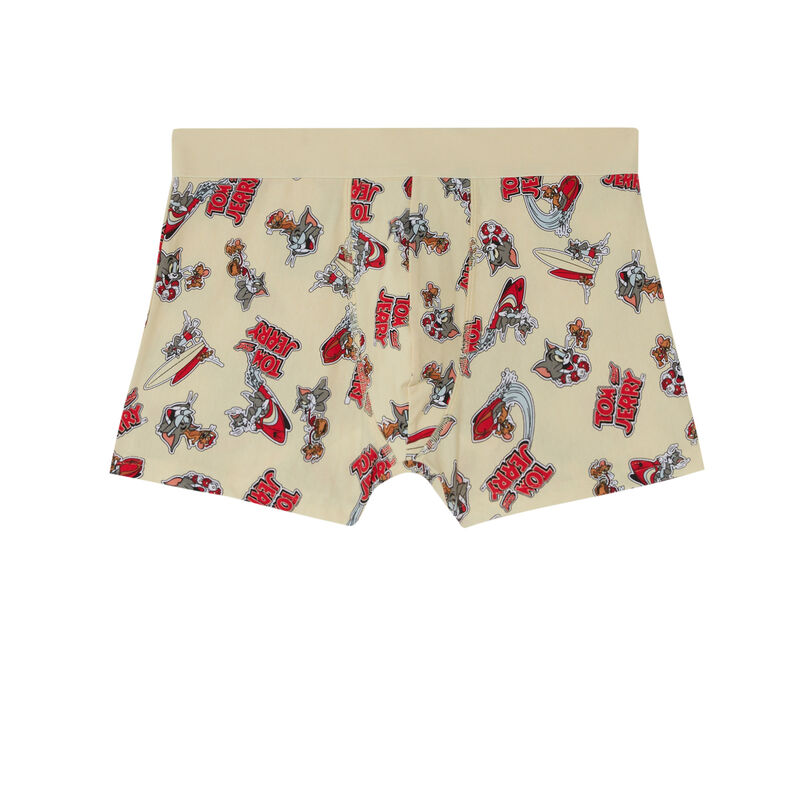 boxer à imprimé Tom and Jerry - écru boxer à imprimé Tom and Jerry - écru;