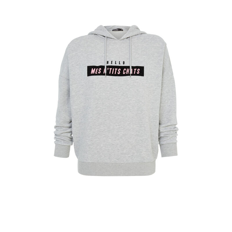 Sweat gris hellochatiz Sweat gris hellochatiz;