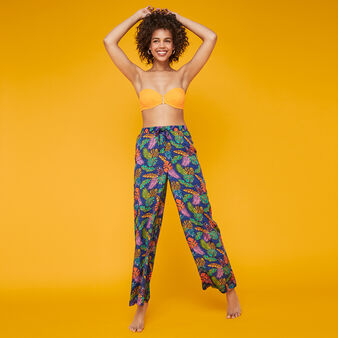 Haut de maillot de bain bandeau orange funbraidiz orange.