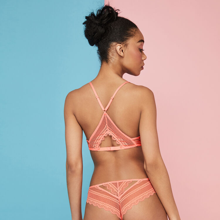Brassière armaturée rose pêche leiliz pink.