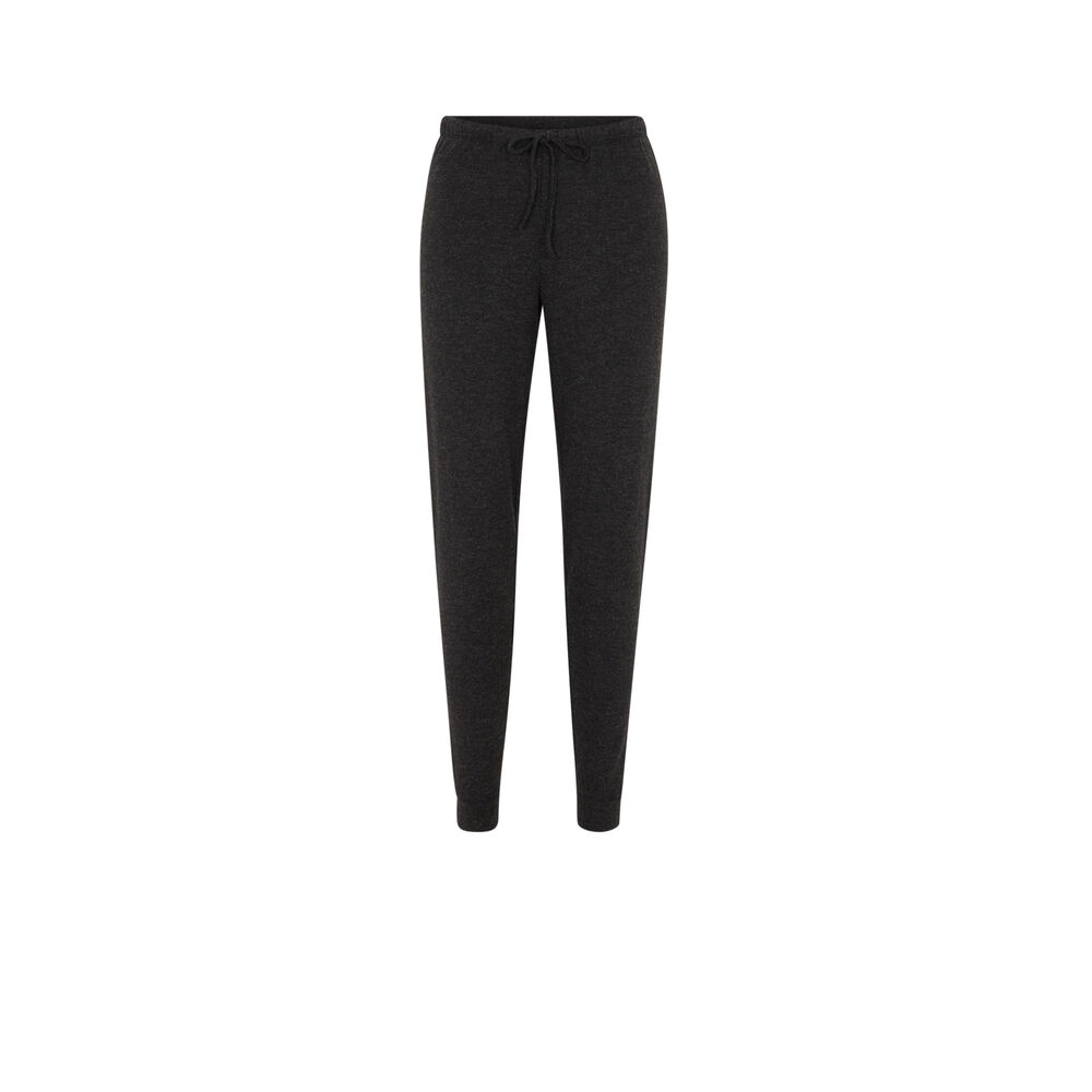 Pantalon en maille grattée quodiz anthracite.