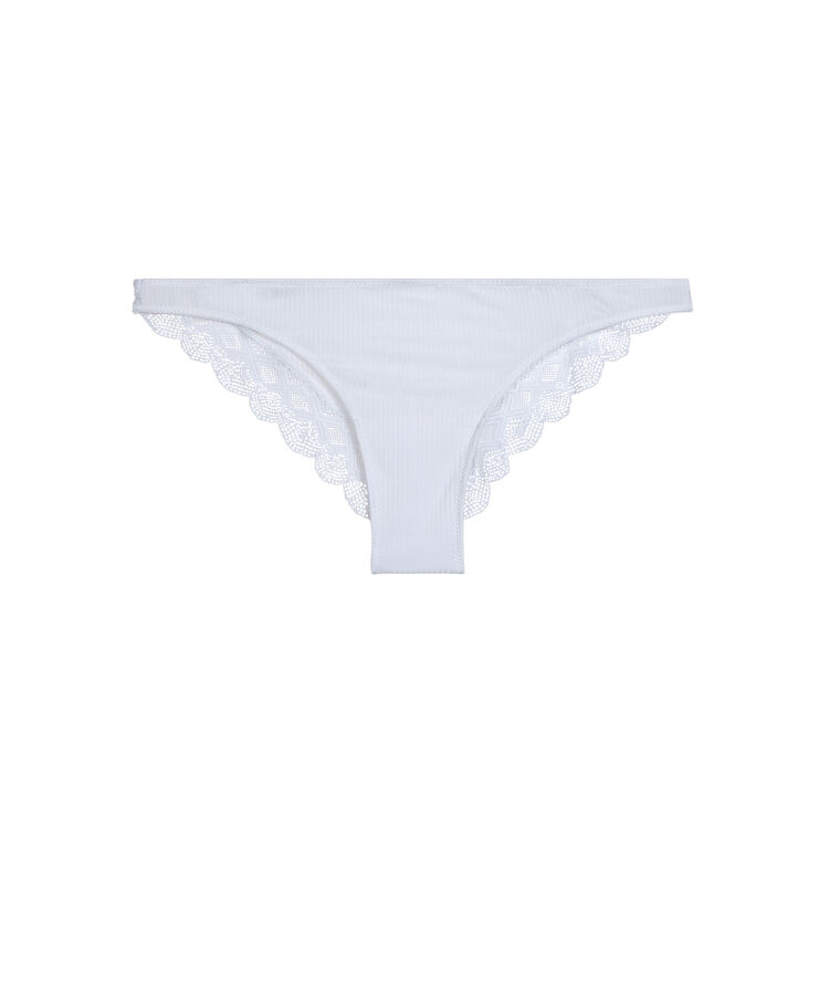 Tanga blanc monoskiz blanc.