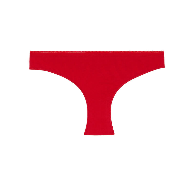 culotte en coton uni - rouge culotte en coton uni - rouge;