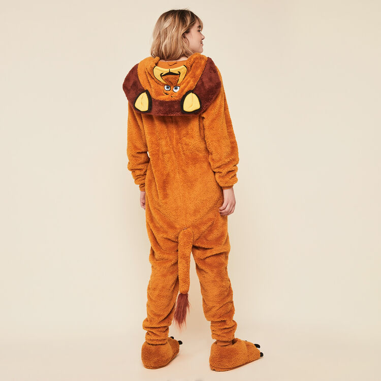 Combi polaire à capuche alexiz camel.