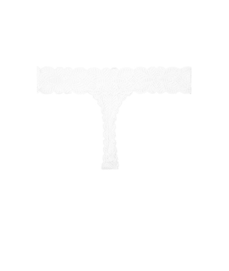 String en dentelle - blanc blanc.