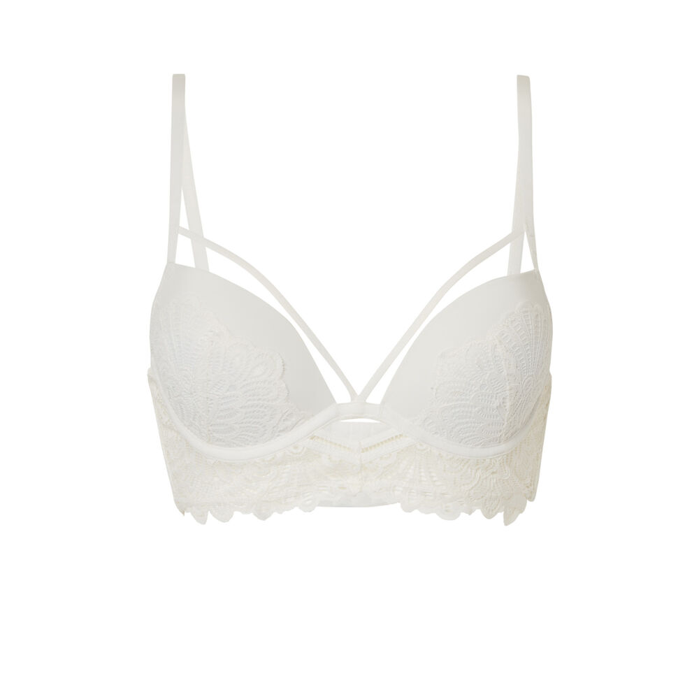 Soutien-gorge push-up liens croisés - écru ecru.