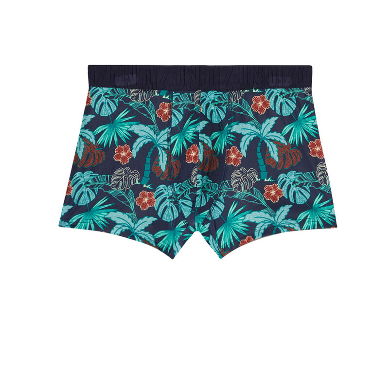boxer à imprimé tropical - bleu boxer à imprimé tropical - bleu;