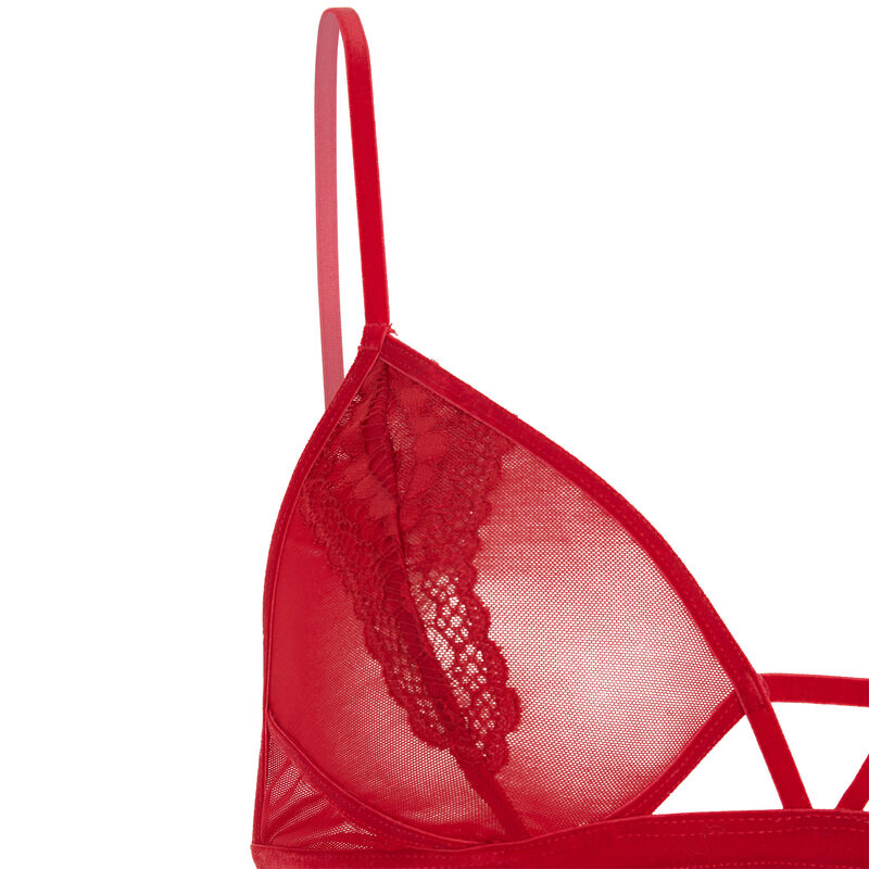 Nuisette en résille lacifliz rouge.