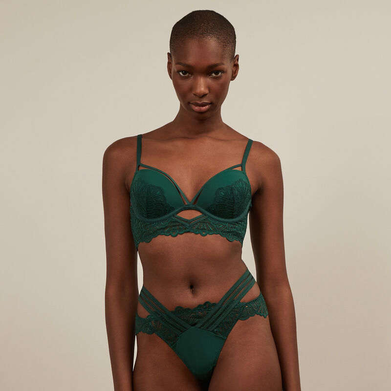 soutien-gorge push-up liens croisés - vert soutien-gorge push-up liens croisés - vert;