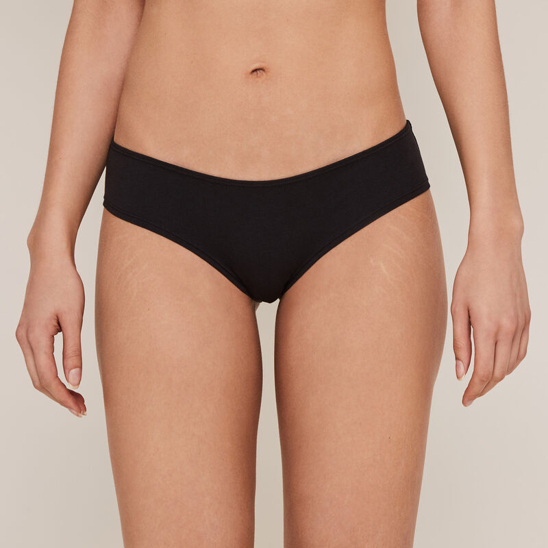 Shorty en coton imprimé panda - noir Shorty en coton imprimé panda - noir;