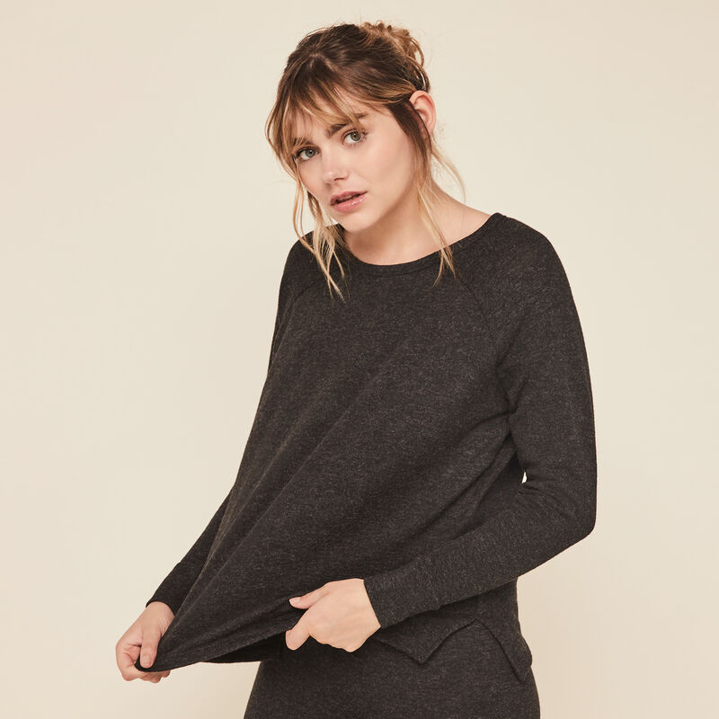 Pantalon en maille grattée quodiz Pantalon en maille grattée quodiz;