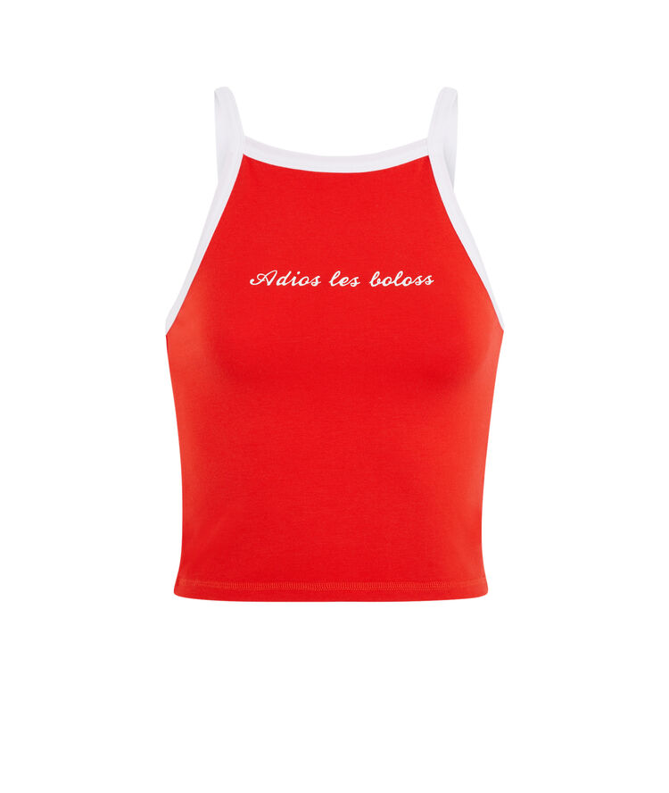 Top rouge calientiz rouge.