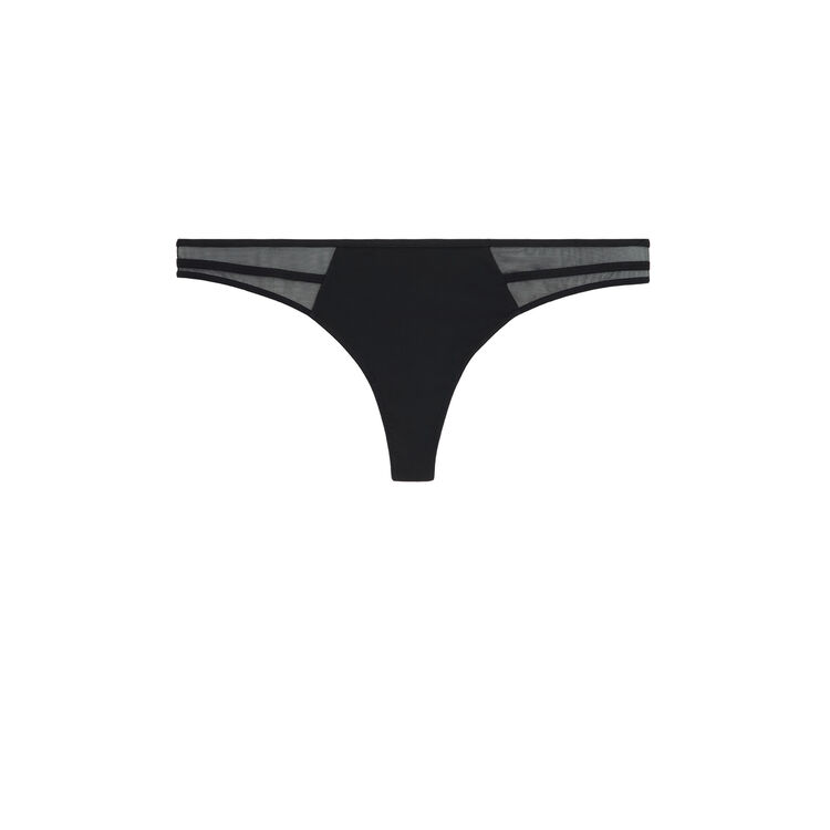 Tanga noir superpartiz noir.