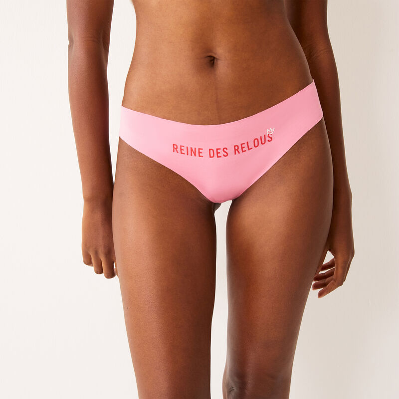 shorty à message reine des relou - rose shorty à message reine des relou - rose ;