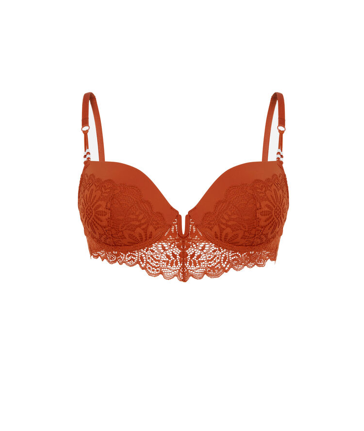 Soutien-gorge push-up - marron marron.