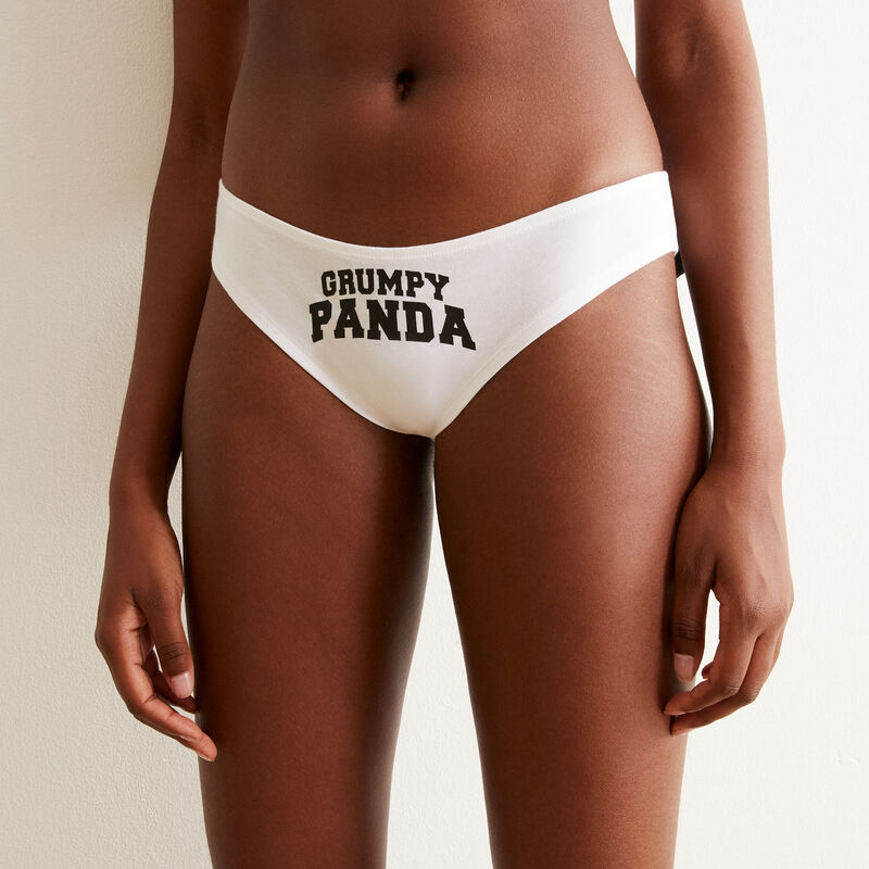 culotte panda grognon - blanc culotte panda grognon - blanc;
