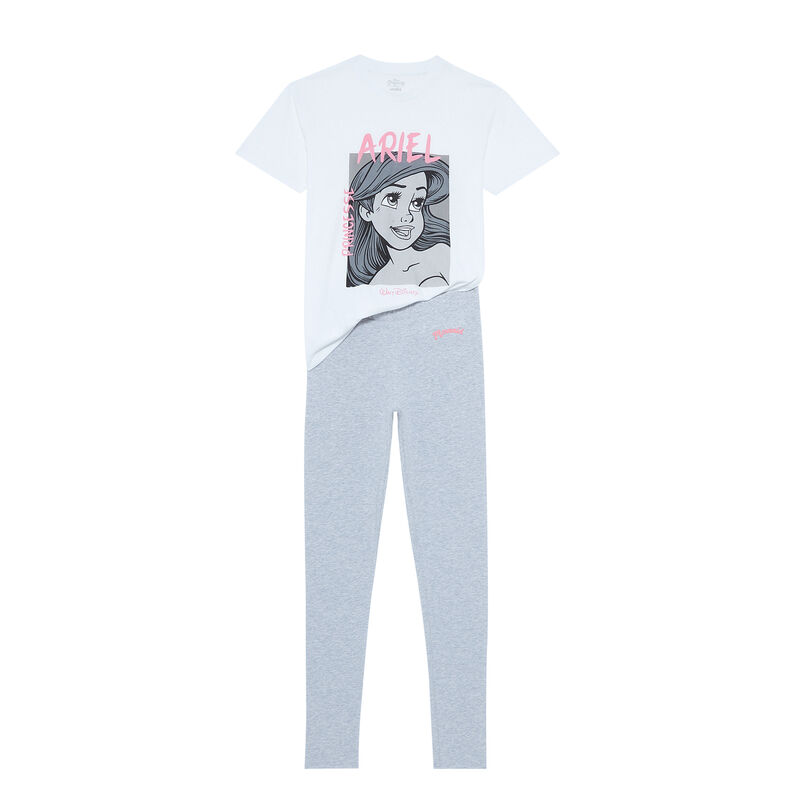 set pyjama manches courtes La Petite Sirène - blanc set pyjama manches courtes La Petite Sirène - blanc;