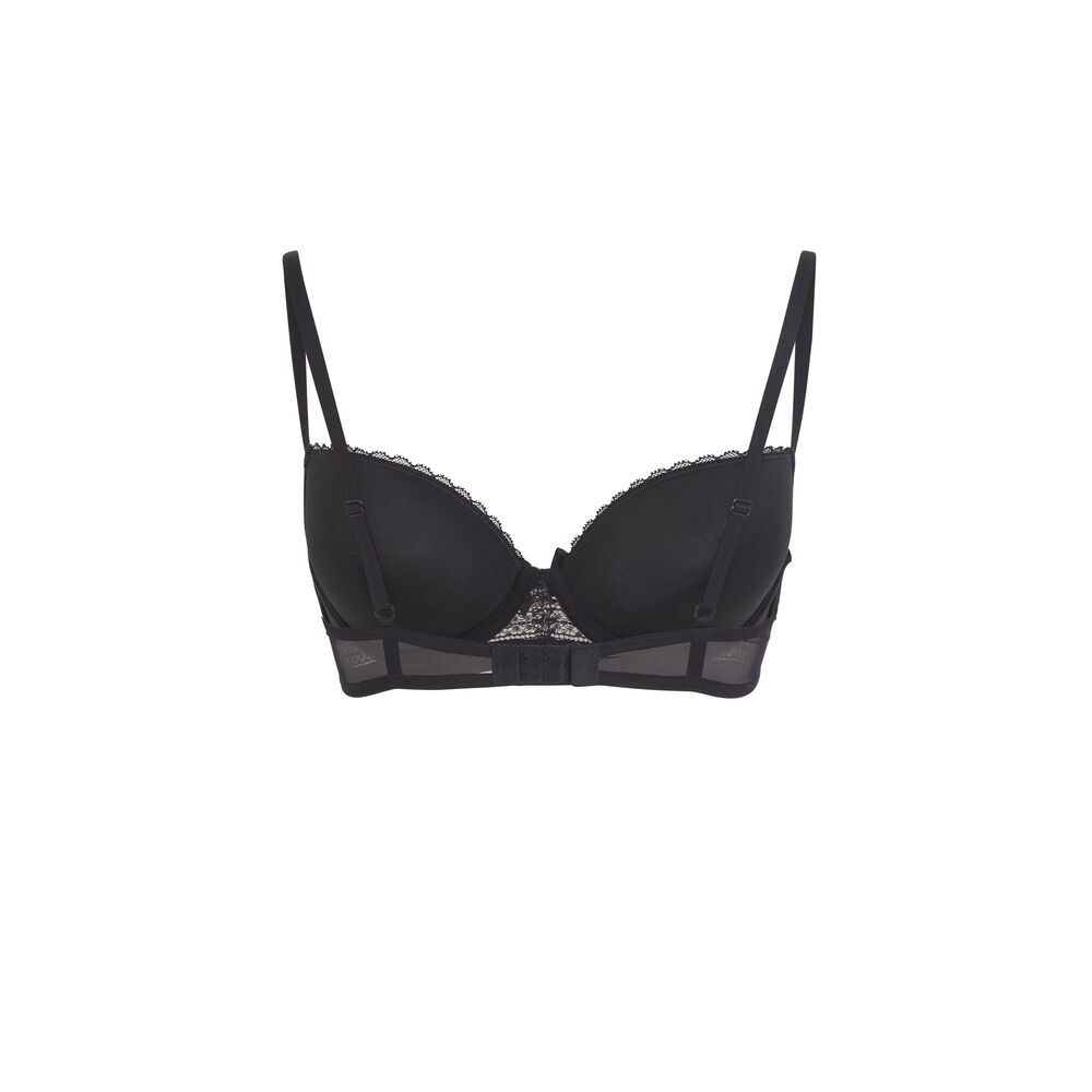 Soutien-gorge ampliforme dentelle - noir noir.