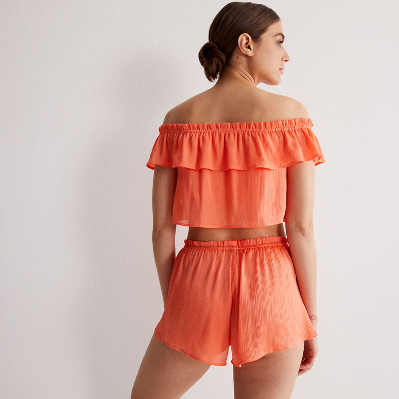 short fluide volanté - rouge short fluide volanté - rouge;