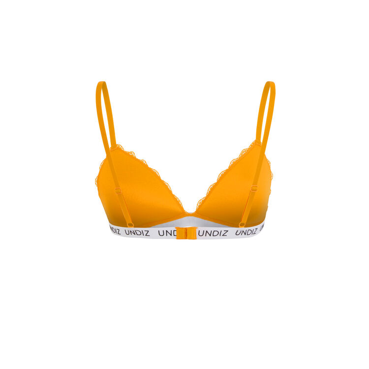 Soutien-gorge triangle safran secretiz laciz orange.