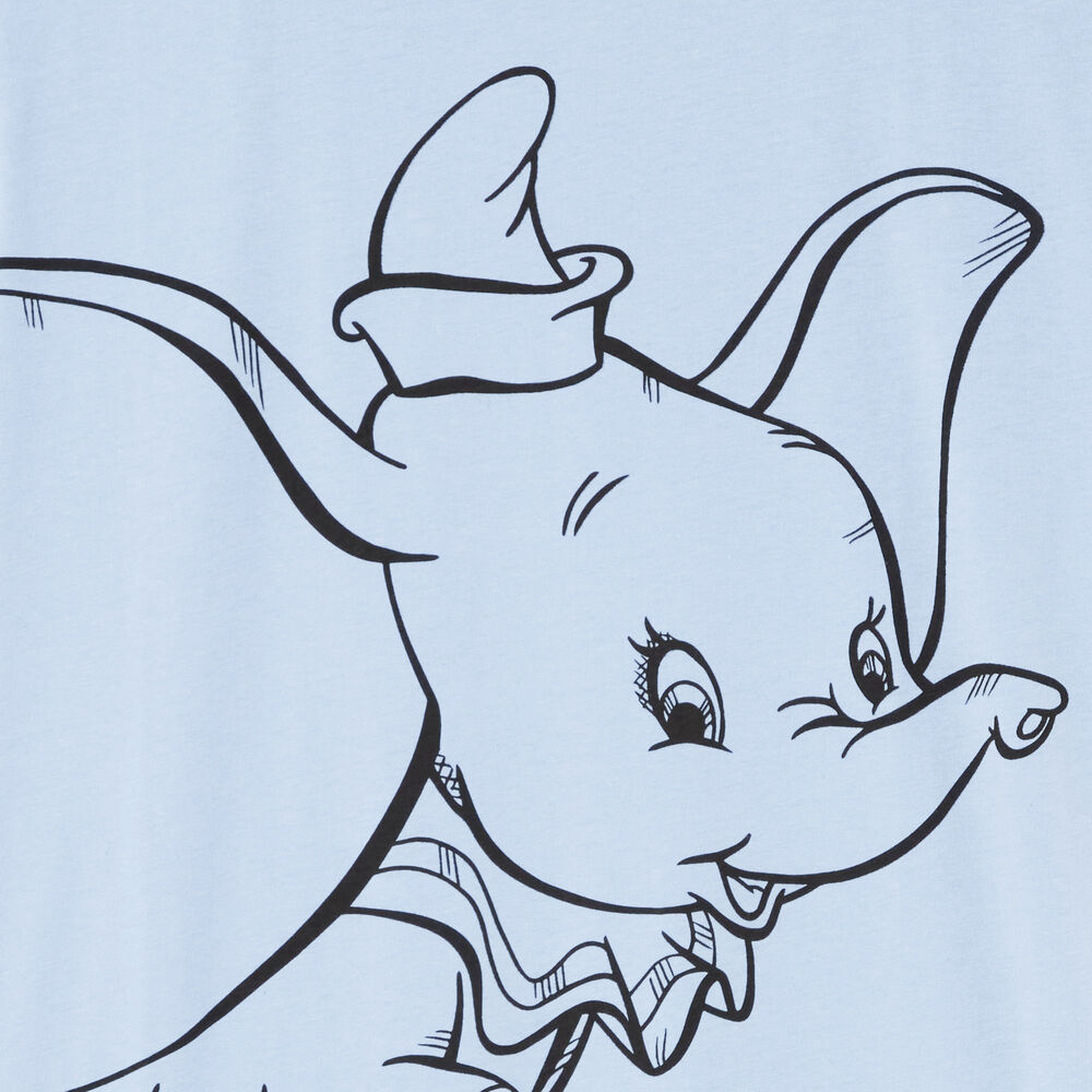 Tunique à imprimé dumbo - bleu clair bleu.