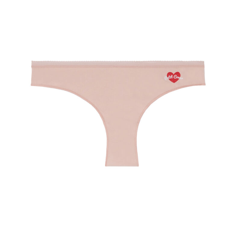 culotte à imprimé petit cœur - rose culotte à imprimé petit cœur - rose;