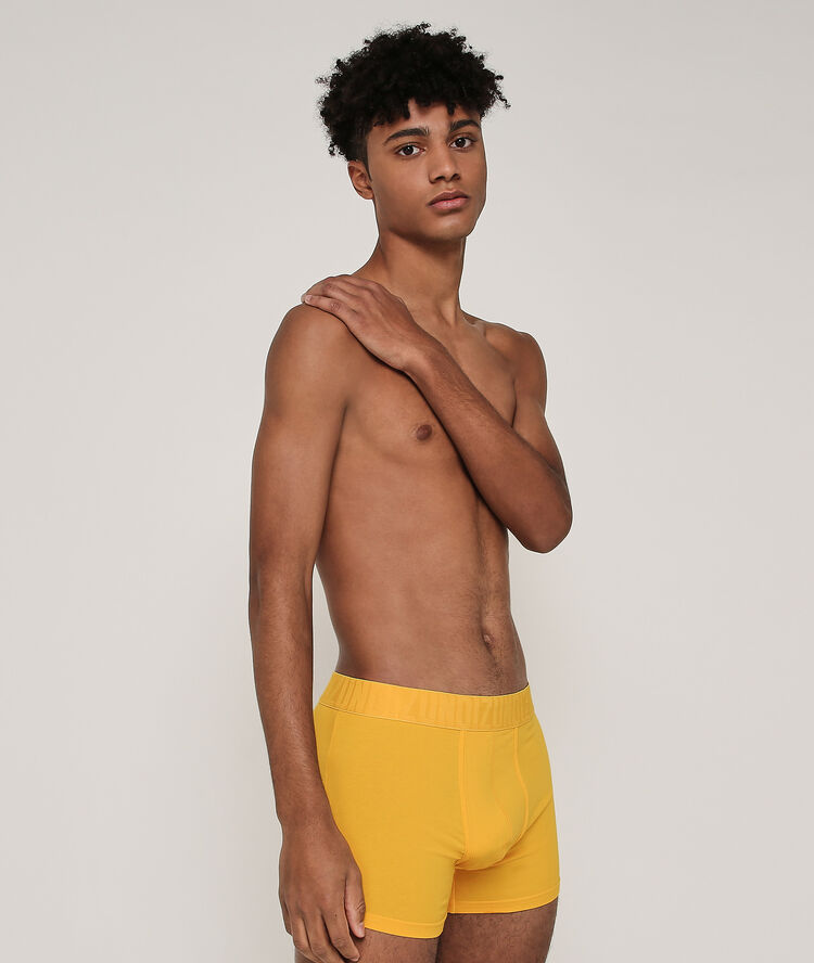 Boxer coton bio oreliz jaune.